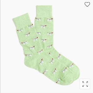 J.Crew Pointer Dog Trouser Socks NWT BF297 Men’s One Size pet puppy patt